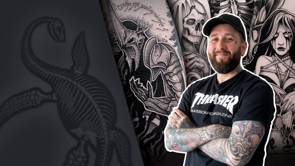 Wie man den Hexenkönig von Angmar in Black & Grey mit Josh Hurrell tätowiert