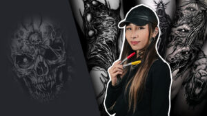 So erstellst du ein Freehand Tattoo im Blackwork Stil mit Chapta